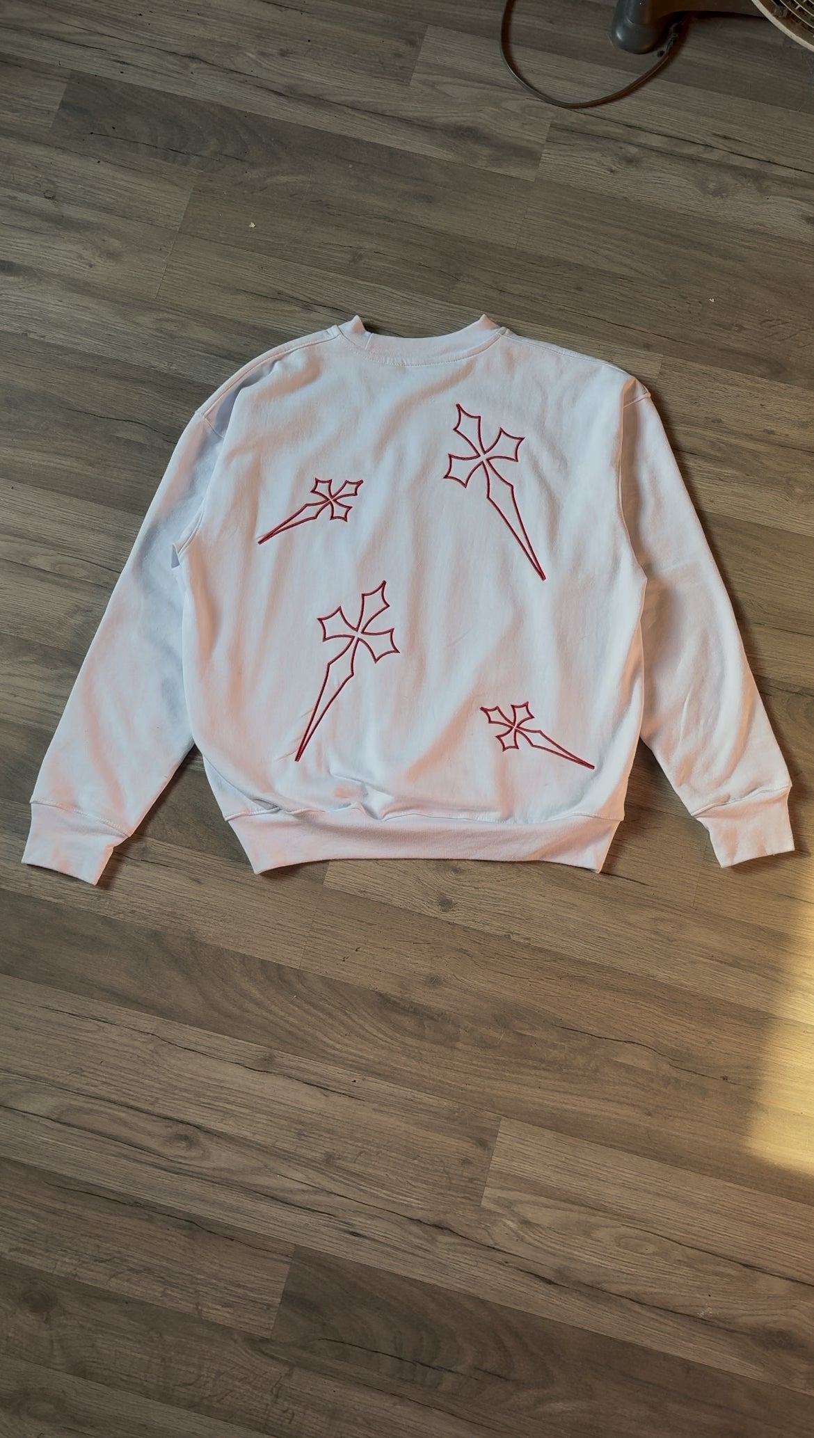 Sacred hatless crewneck